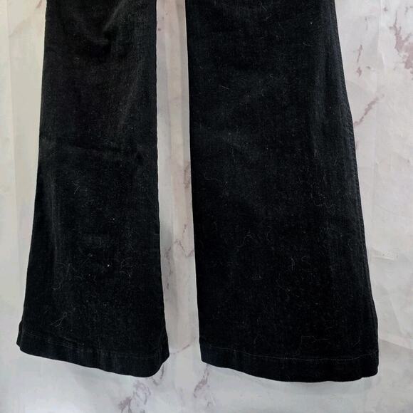 Spanx Jeans Womens Small Black Everywear Flare Denim Jean High Rise Wide 20326R - Picture 8 of 12